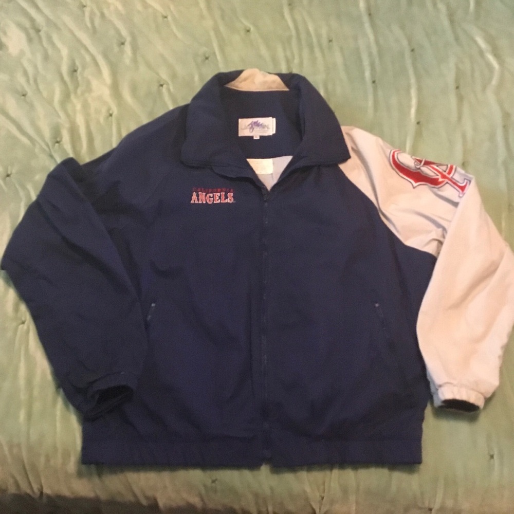 EXCELLENT VINTAGE CALIFORNIA ANGELS JAMMIN USA JACKET MENS XL!